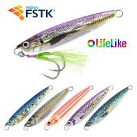 hot！【DT】 jig shore jigging Sea Slow Jig lifelike Metal Jigging Print Artificial Bait