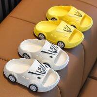 Summer Home Slippers Kids Soft Soled Non-slip Sandals Fashion Car Design slippers Baby Unisex PVC Baby Beach Shoes