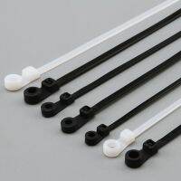 Black/ White Screw Mount Cable Ties Various Sizes Car Chassis Body Zip Tie Fixing