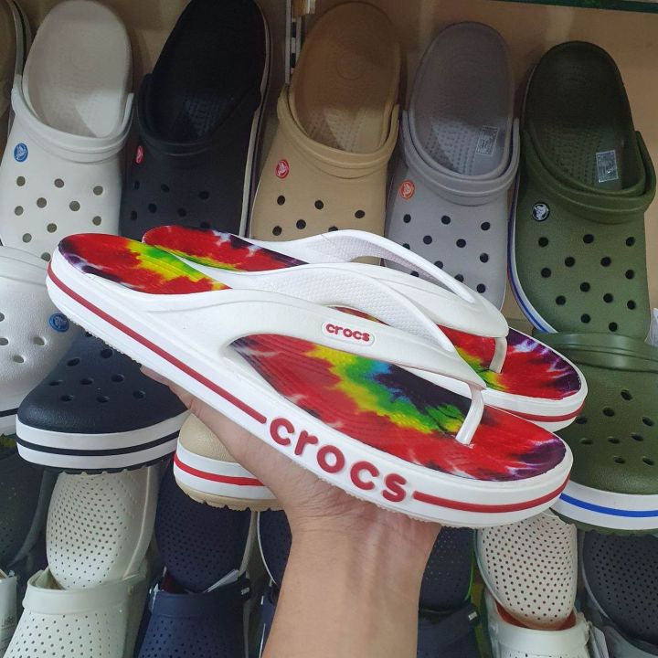 new-4-colours-available-crocs-bayaband-flip-รองเท้าหูหนีบครอส์-รองเท้าแตะ-รองเท้าแตะผู้ชาย-รองเท้าแตะผู้หญิง