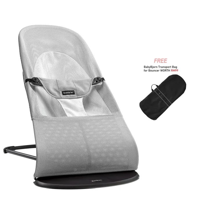 BabyBjorn Balance Soft Bouncer Mesh Silver/White Lazada