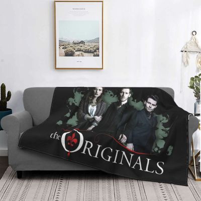 （in stock）Original Klaus Hailey and Elijah Blanket Soft Flannel sprint The Vampire Diaries TV program Throwing blankets on sofa（Can send pictures for customization）