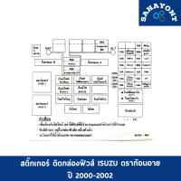 สติ๊กเกอร์ ติดกล่องฟิวส์ อีซูซุ ดราก้อนอาย ปี 2000-2002 ISUZU STICKER