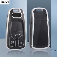 【สปอตเอกซ์】โครงเปลือกนอกเคส Kunci Remote Mobil TPU สำหรับ Audi A4 B9 A6 A5 8S 8W Q5 Q7 4M S5 S4 S7 TT TFSI Fob ไร้กุญแจเคสมือถือ RS