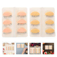 ETEREAUTY 6 คู่ของ Silicone Eyelids Extensions Extensions Extensions Trainer Lash Models