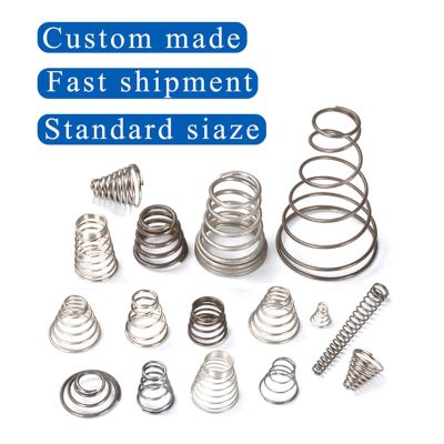 ﺴ❏ FINEWE Custom Wire Diameter 0.5mm 304 stainless steel Spiral Cone Damping Conical Compression Spring