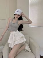 ✔❣ Sansanjia high-waisted tutu skirt 2023 pleated cake skirt short skirt womens white a-line skirt summer new style