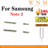 ปุ่มเปิด/ปิดไอโฟนสำหรับ Samsung Galaxy Note 2 II N7100ปุ่มเปิดปิดและปุ่มแป้นสัมผัสด้านข้างสำหรับปุ่มปิดเพิ่มและลดระดับเสียงที่ส่วนอะไหล่ด้านข้าง