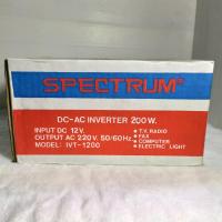 สั่งปุ๊บ ส่งปั๊บ Spectrum Inverter อินเวอร์เตอร์ หม้อแปลงไฟ DC 12V เป็นไฟ AC 220V 200W