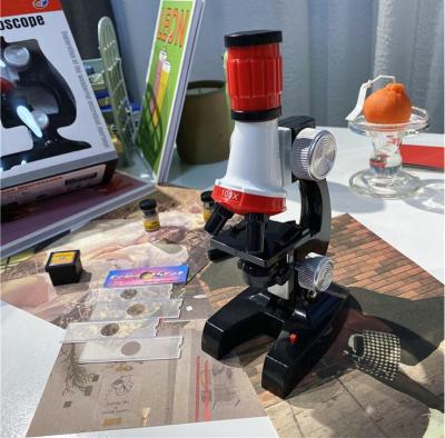 ความคมชัดสูง1200กล้องจุลทรรศน์กำลังขยายหลายเท่าของเล่นโรงเรียนประถม Microscope educational series Biological Scienceการทดลองอุปกรณ์เด็กของเล่นเพื่อการศึกษาชุดกล้องจุลทรรศน์ ของขวัญสำหรับเด็ก