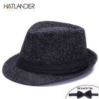 HATLANDER Fashion Linen Fedora Hats For Men Women Jazz Cap Casual Sun Top Hat Spring Summer Autumn Travel Billycock Hat