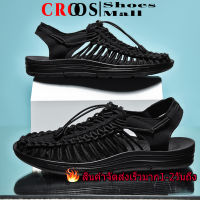 CROOS 2023 KEEN【1-2 วัน บริการ】รองเท้าแตะผู้ชายสายรัดส้นรองเท้าแตะสไตล์เชือกถักรองเท้าเดินป่าผู้ชายและผู้หญิง 35-44