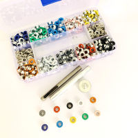 1Box 5mm Multicolor Eyelets Rivets Metal Buckles DIY Handmade Craft Making Doll Toy Clothing Shoes Accessories