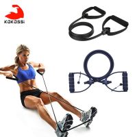 KoKossi 120cm Resistance Bands Body Building Fitness Equipment Strength Training Elastic Tubes with Foam Handles Yoga Pilates Exercise Bands