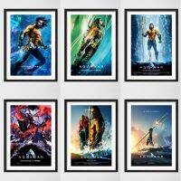 Jason Momoa Aquaman Superhero ภาพยนตร์ภาพวาดผ้าใบโปสเตอร์ Wall Decor Hot Art สำหรับ Home Liyanhong2