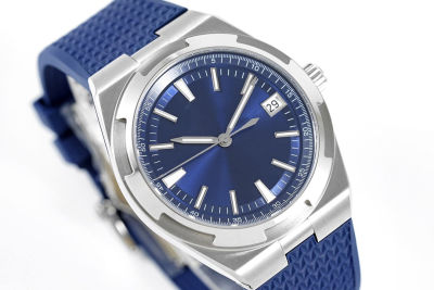 Blue Face Over Seas 4500V AAA Men S Watches Automatic Mechanical Watch 40MM Steel Strap Rubber Or Leather Strap