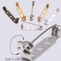 20-50Pcs 20 25 32 38มม. เข็มกลัดคลิปฐาน Pin Blank Safe ล็อคเข็มกลัด Pin ฐานผู้ถือป้ายสำหรับเครื่องประดับ DIY ทำหาอุปกรณ์