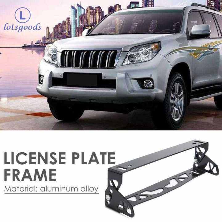 Adjustable Tilt Car License Plate Bracket Kit Aluminum Number Plate