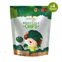 GreendayKids  Fruit Farm Broccoli Chips / กรีนเดย์ ฟรุ๊ตฟาร์ม บร็อคโคลี่กรอบ 36 g (แพค 4 ซอง)  l มี 4 ห่อเล็กในห่อใหญ่