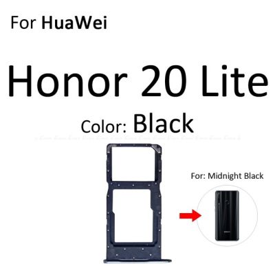 ที่ใส่ซิมไมโครช่องเสียบการ์ด Sd ตัวอ่านถาดสำหรับ Huawei Honor View 20 Pro Lite 20i อะแดปเตอร์ขั้วต่อคอนเทนเนอร์