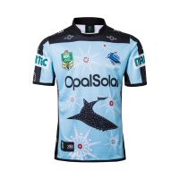 ☂ NRL Rugby Jerseys 18-19 Blue Shark Commemorative Jersey S-3XL Factory Wholesale