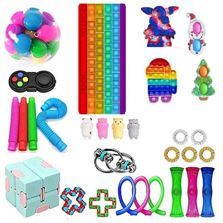 Fidget Toys Anti Stress Set Stretchy Strings Push Gift Pack S Children