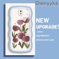 Chenyyka J7ปลอกสำหรับ Samsung โปร J7 2017 2018เคสโชควันขึ้นมาคารอนสีคลื่นกันกระแทกแบบใสนิ่มเคสมือถือโปร่งใสลายกล้องถ่ายรูปที่สร้างสรรค์เคสซิลิกาเจลฝาครอบป้องกัน