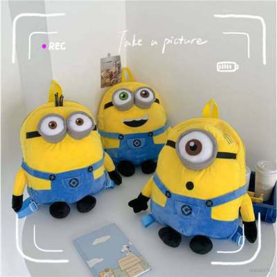 Minion Backpack for Women Men Student Large Capacity Fashion Personality Multipurpose Female Bags