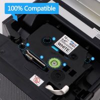 +【； Cassette Label Tape Compatible For Brother Ptouch Labeling Maker TZE231 Laminated Rions Tape For PT-H100 PT-H110 Label Printer