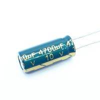 6pcs/lot 10v 4700UF Low ESR / Impedance high frequency aluminum electrolytic capacitor size 10X25 10v  4700UF 20% Electrical Circuitry Parts