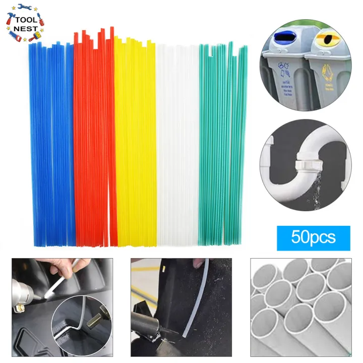 50pcs พลาสติกแกนเชื่อม PP/PVC Fairing Welding Sticks สำหรับเครื่อง