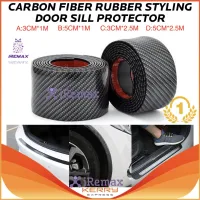 iRemax 5D Carbon Fiber Rubber Styling Car Door Sill Protector Goods Car Stickers For KIA Toyota BMW Audi Mazda Ford Hyundai etc Accessories