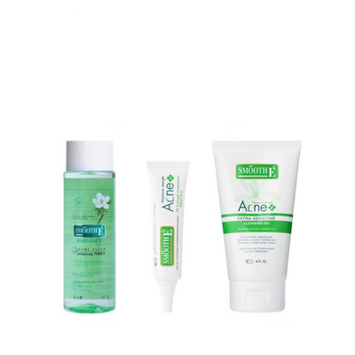 Smooth E Acne Solution Set – สำหรับผู้มีแนวโน้มเป็นสิวง่าย