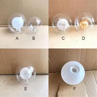 G9 Glass Shade D0cm Globe 2cm Fitter Opening Replacement Lampshade for Lusture Pendant Light,Clear White Accessory