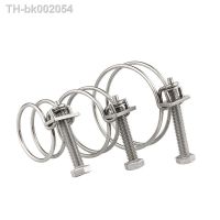 ❉ 1/2/5Pcs 304 Stainless Steel Pipe Hoop Double Wire Throat Hoop Strong Clip Adjustment Fixed Upvc Hose Hoop Water Pipe