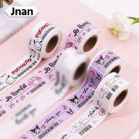 Jnan?NEW?120Pcs Sanrio Paper Sticker Tape Kawaii Kuromi Mylody Sealing Sticker Label Stickers Cinnamoroll Pacha Dog Each Roll Of Coated Paper Adhesive Sticker【Ready Stock COD】