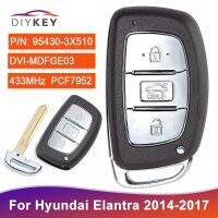 95430-3x510 Diykey 433Mhz Id46 Pcf7952 Keyless สำหรับ Hyundai Elantra 2014 2015 2016 2017รีโมทอาร์ตที่ห้อยกุญแจ3บน Dvi-Mdfge03