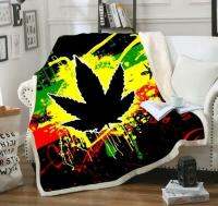 Reggae singer Bob Marley 3D Sherpa Blanket Sofa