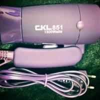 DR ไดร์เป่าผม CKL mini hair dryer ไดร์พกพา 1300 วัตต์ สีม่วง รุ่น 851 เครื่องเป่าผม ที่เป่าผม