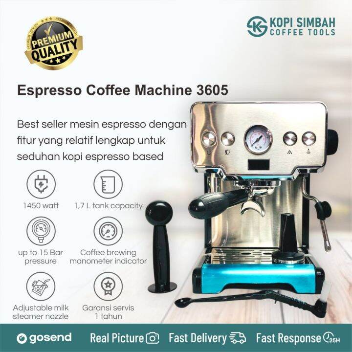 Mesin Kopi Espresso Ferratti Ferro FCM 3605 dengan Pressure Gauge 15
