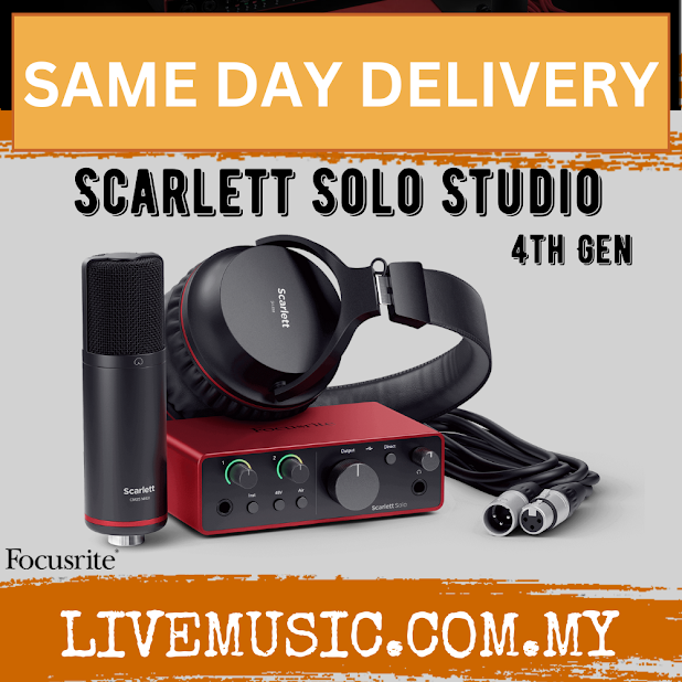 Focusrite Scarlett Solo USB Audio Interface, 3rd Generation - Sims Music