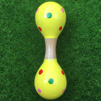 Wooden Kindergarten Childrens School Dancing Exercise Early Education Music Toy Musical Instrument Large and Small Double-Headed Sand Hammer Sand Egg Ball