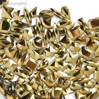 100PCs Gold Flatback Heart Special-shaped Diamond Rhinestone Crystal Charm Luxury Nail Art Gems Decorations Glitter DIY Phone