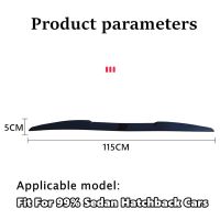 ปีกสปอยเลอร์ติดหลังรถหลังคาด้านหลัง115ซม. อเนกประสงค์วัสดุ Tpu สายคาดตกแต่งอุปกรณ์เสริมรถยนต์สำหรับรถยนต์ซีดานแฮชแบ็ค