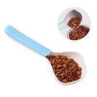 ❐✒♨ Multifunctional Dog Food Spoon Pet Feeding Spoon With Sealed Bag Clip Creative Measuring Paw Shape Curved Design Easy To Clean