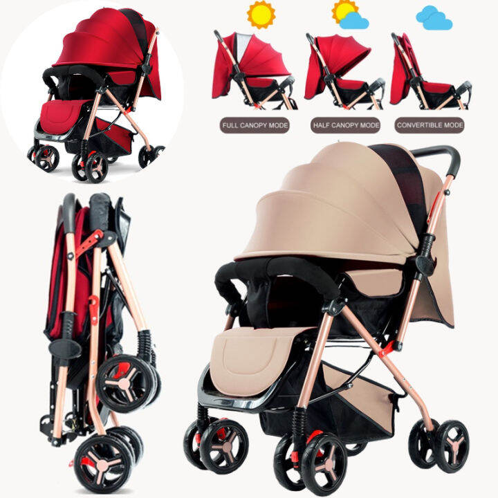 【PH STOCK&COD】 Baby Stroller 2022 New Comfortable Seating Foldable Two ...