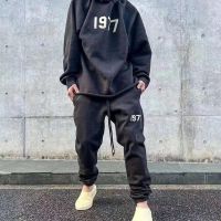 Men Essentials Pant Women 1977 Korean Casual Joggers Sets Pullovers Designer Fashion Sweatshirt Stone Streetwear Cotton Trousers