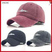 ZHEZHE ผ้าฝ้ายล้างแล้ว หมวกแก๊ปเบสบอล งานปักฉลาม ที่บังแดด หมวก Snapback วินเทจ สายรัดโค้ง หมวกคนขับรถบรรทุก ฤดูร้อนฤดูร้อนฤดูร้อน