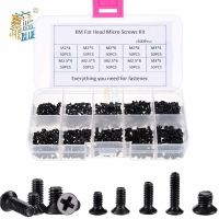 250Pcs/500Pcs M2 M2.5 M3 KM Screw Flat Head Phillips Screws  Laptop Notebook Screws Set Kit for computer small screw Fasteners