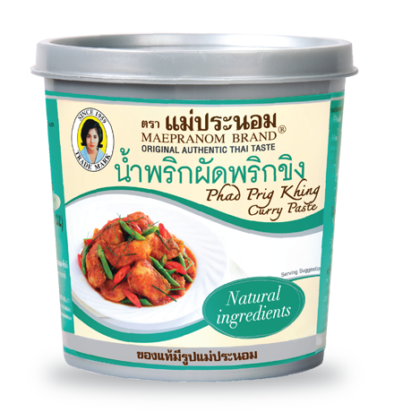 MAEPRANOM Thai Phad Prig Khing Curry Paste 380g Bottle by PenangToGo ...